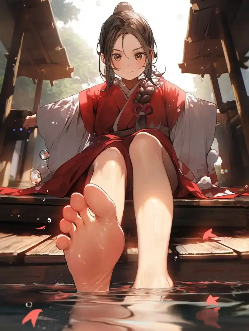 夏天到了,好热啊.泡泡澡 #aigc #二次元 #治愈系 # - 抖音