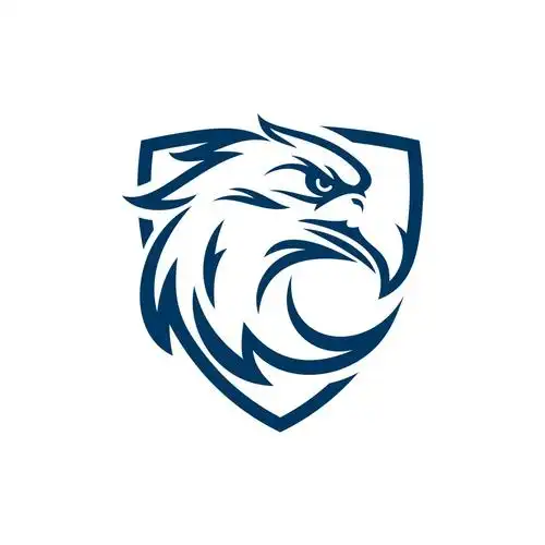 蓝色鹰矢量logo图标素材下载