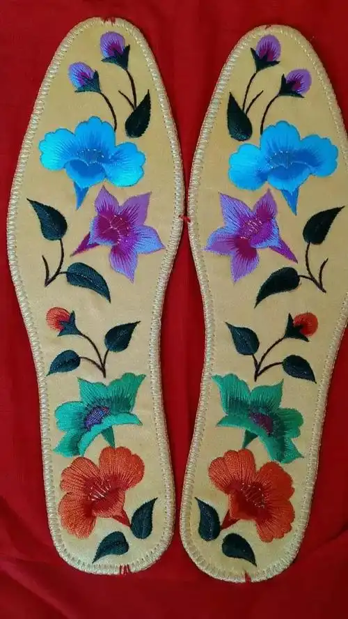 手工绣花鞋垫_手工十字绣鞋垫花样 - 刺绣图案 - 刺绣教程针法大全