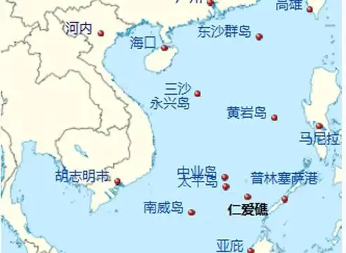 仁爱礁在南沙群岛中的位置