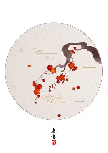 《梅花》|插画|创作习作|点意 - 原创作品 - 站酷 (zcool)