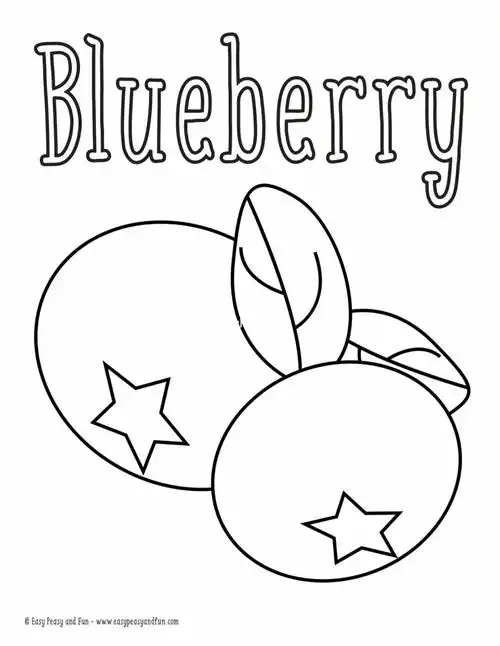 幼儿园美工区益智区水果涂色可打印素材