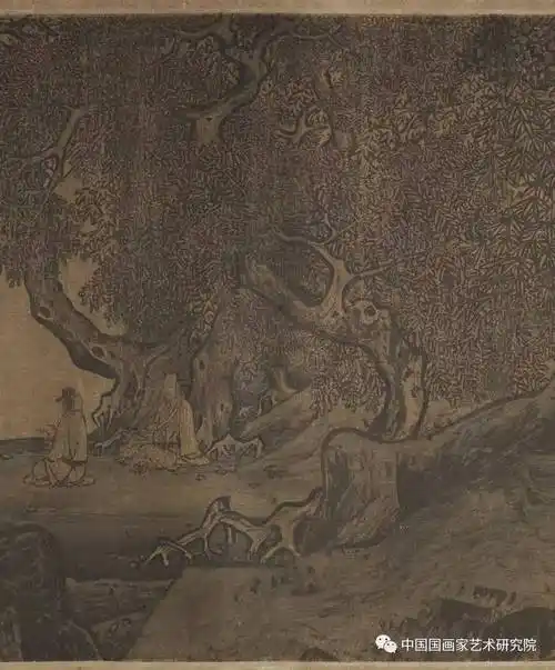 方式已有所体现;而《采薇图》只不过是把要表现的物象更加拉近了而已