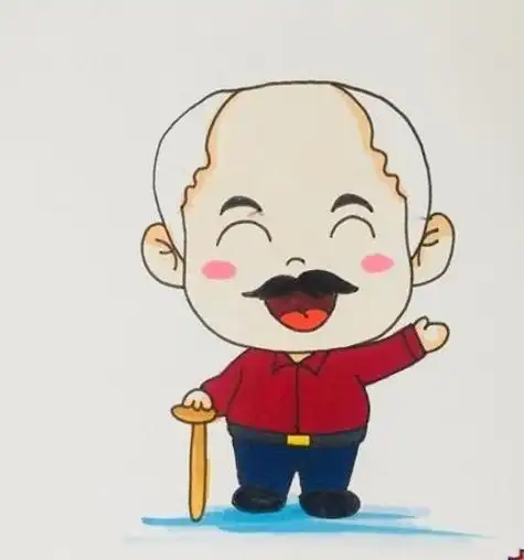 儿童简笔画,卡通人物简笔画,彩色简笔画,老人简笔画,简笔画图片