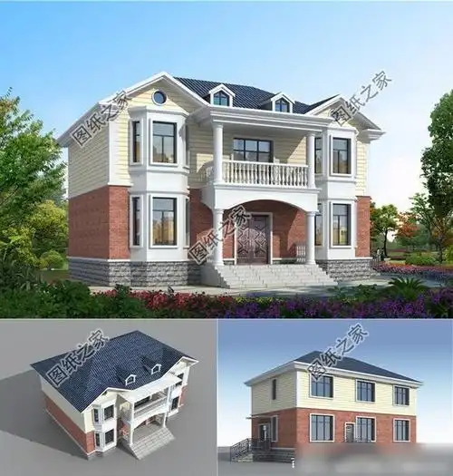 新农村二层有飘窗的别墅户型设计,这样的图纸一般人我都不给他看