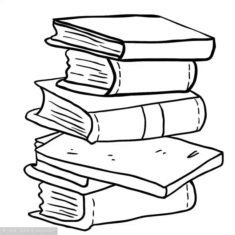 黑色和白色的书堆