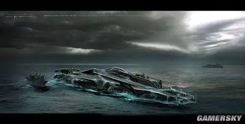 美军也无奈战舰超霸气外星航母艺术图欣赏