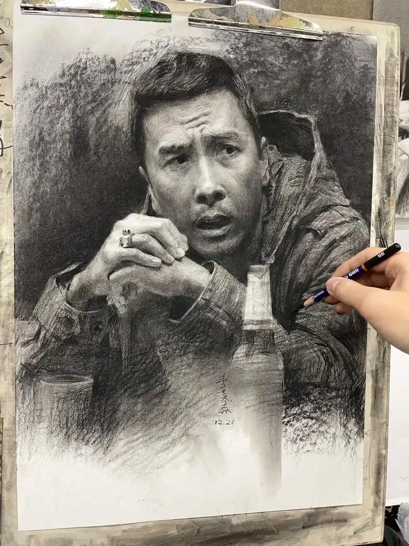 不得不说 叶师傅是这个赛季最强的.#画画 #叶问 #甄子丹# - 抖音