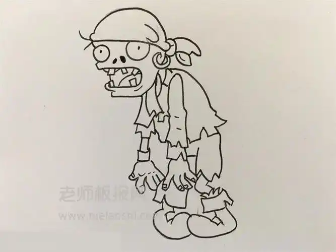 僵尸巨人的简笔画