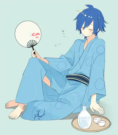 和服的男生,蛮好看的