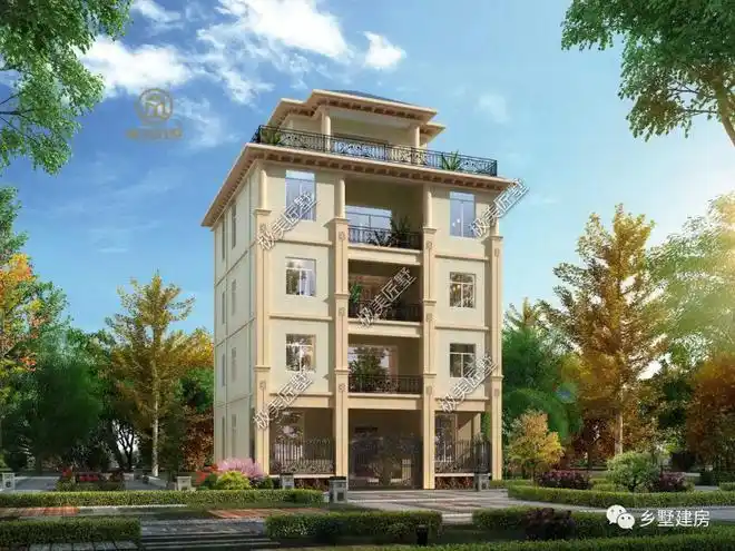 五款五层自建房别墅设计满满设计感满足大家庭的居住需要