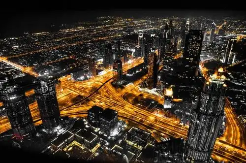 手机轻松调出酷炫黑金城市