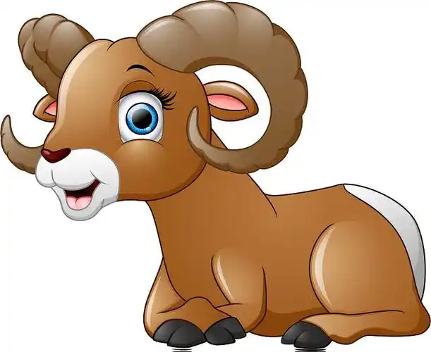 可爱的卡通绵羊角色