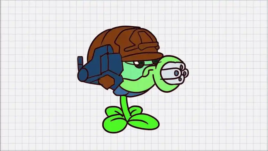 画机枪豌豆简笔画_高清1080p在线观看平台_腾讯视频