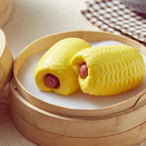 香肠玉米热狗卷烤肠包子儿童营养早餐手工速冻广式早茶点心12个