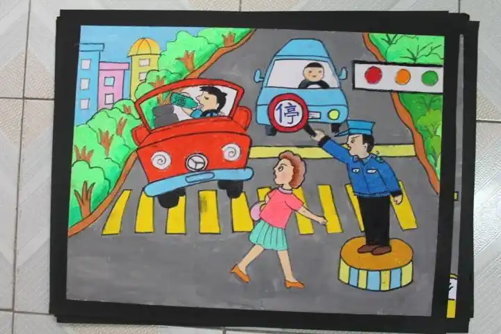 有关安全漫画图片大全简单2.关于安全的绘画作品图片大全3.