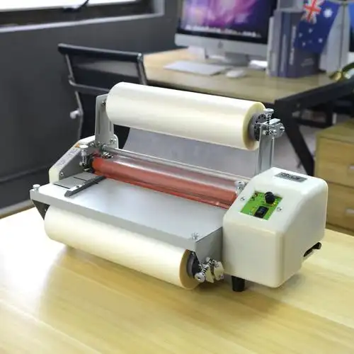 古德093全自动覆膜机a3小型单面双面照片过膜机热裱冷裱电动过胶机过