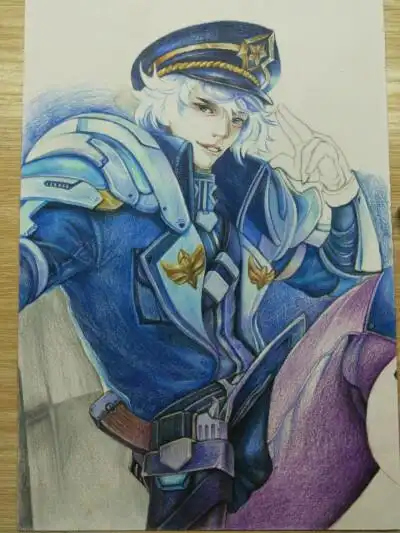 手绘王者荣耀中的英雄——诸葛亮(半成品)