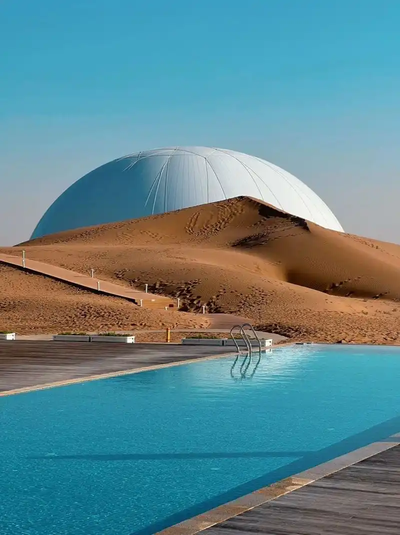 银川中卫沙漠星星酒店,感受与星河的浪漫 一直憧憬着想去的酒店.