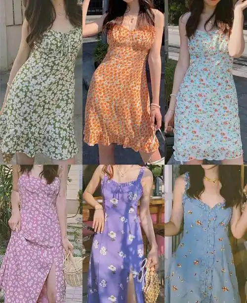 小碎花也能高级漂亮,春夏流行的碎花裙这样穿,可温柔可大气