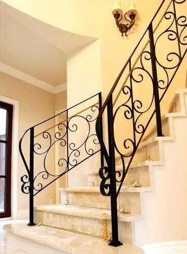 家装铁艺楼梯图片