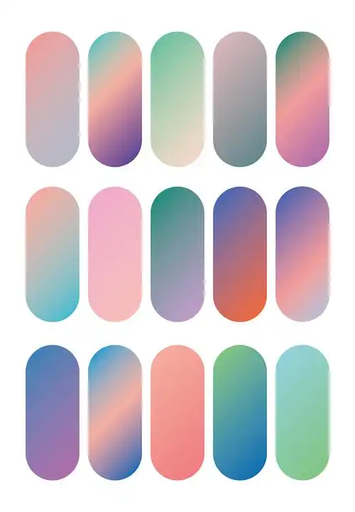 马卡龙配色色卡