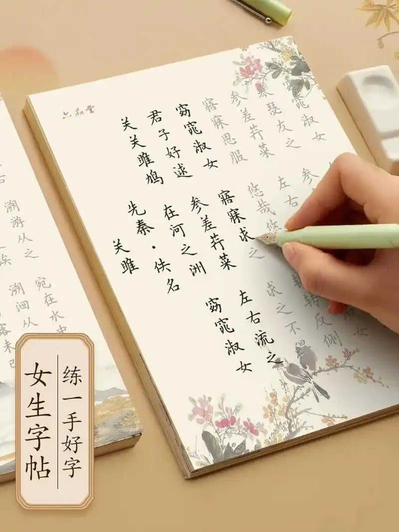 要说柔美,秀气,适合女生的字体,那优先得是簪花小楷!