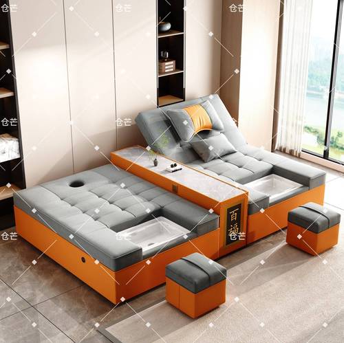 医用级洗脚按摩一体床足疗沙发电动按摩床沐足采耳床泰式spa美容 单个