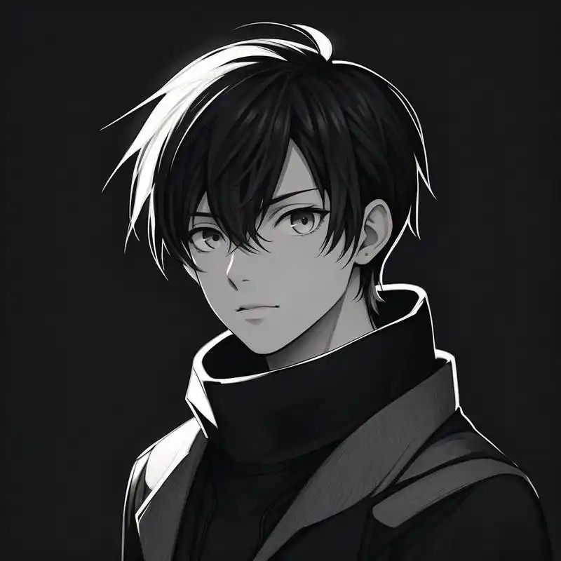 黑白素描头像男,孤独感满满98 孤独感拉满的黑白素描头像,男生专属