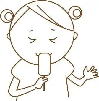 吃冰淇淋的孩子