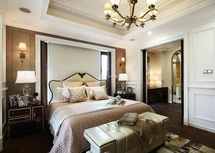 2022新古典风格别墅卧室装修实景图