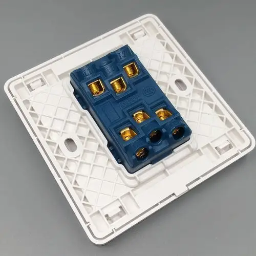 二开双控开关 二位2开双联双开双控墙壁开关面板白色 暗装86型