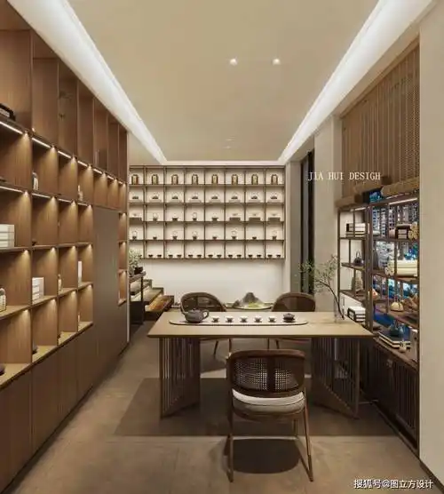 这些茶叶店效果图美轮美奂,让人流连忘返!_装修_顾客_的设计