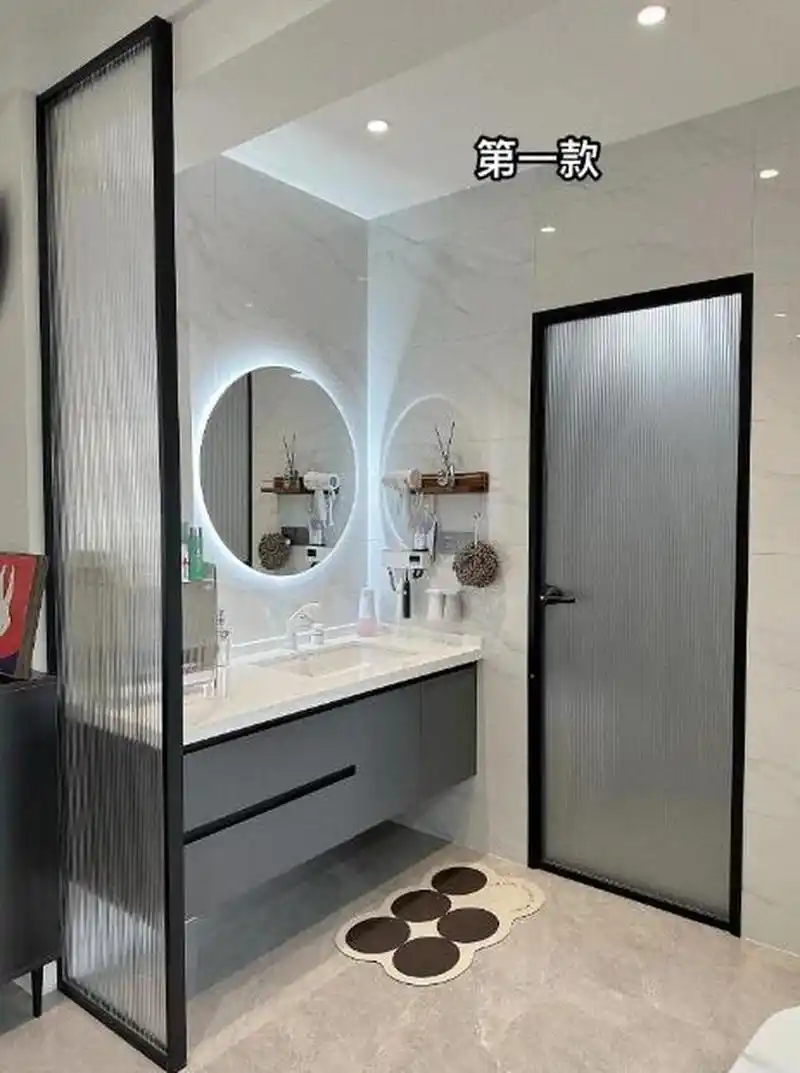 七款卫生间干区隔断的处理方法!