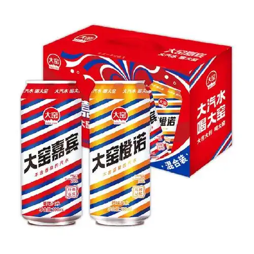 内蒙特产大窑嘉宾橙诺双拼汽水礼盒