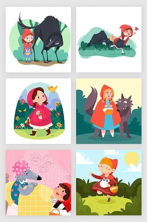 小红帽童话故事图片-小红帽童话故事素材下载-众图网