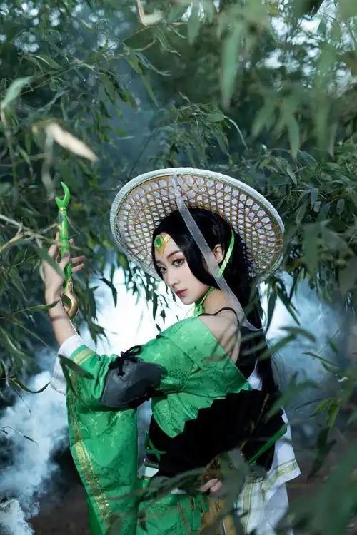 cos正片王者荣耀上官婉儿修竹墨客皮肤cosplay