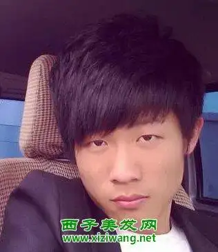 男生葡萄紫头发图片 男生发型也可变个性