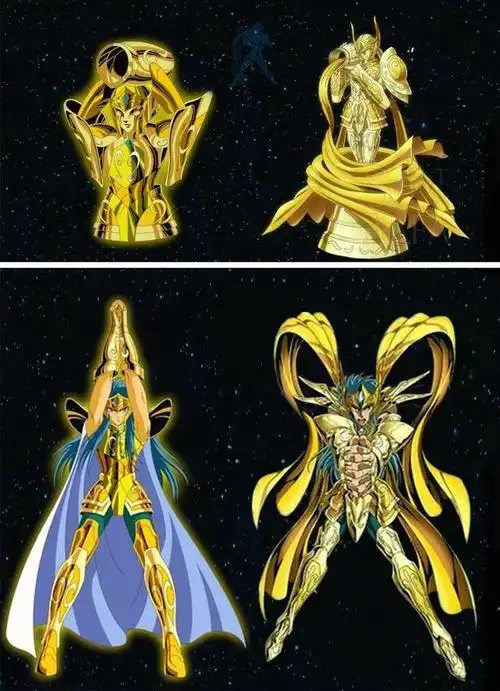 圣斗士星矢:12黄金圣衣神化前后对比;射手只做了抛光,亏大发了