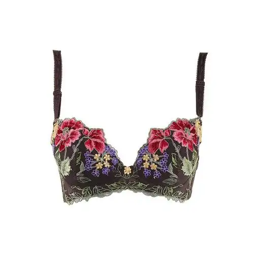 桑扶兰品牌 立体花朵刺绣女士小胸mm文胸内衣聚拢薄款性感aka13