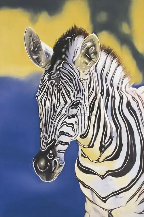 0058 2006年作 斑马 布面油画