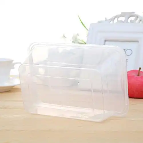 一次性餐明饭盒塑料快餐透鲜加厚外卖盒长方形汤碗圆形打包保_不打折