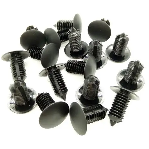 通用汽车塑料卡扣倒刺铆钉件家具货架卡子封皮扣圣诞树型卡扣9mm