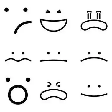 表情的简笔画 - 简单简笔画