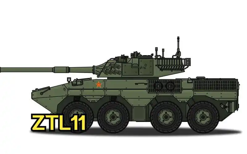 【八一绘画】ztl-11轮式装甲突击车
