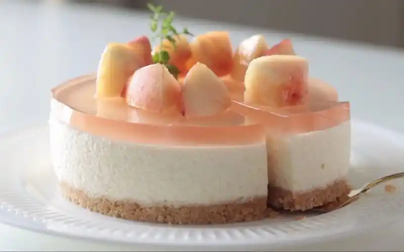免烤桃子芝士蛋糕