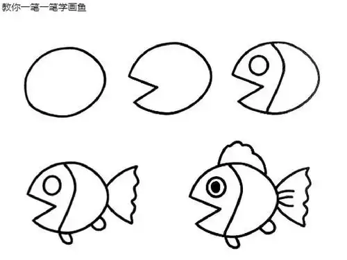 简笔画鱼儿