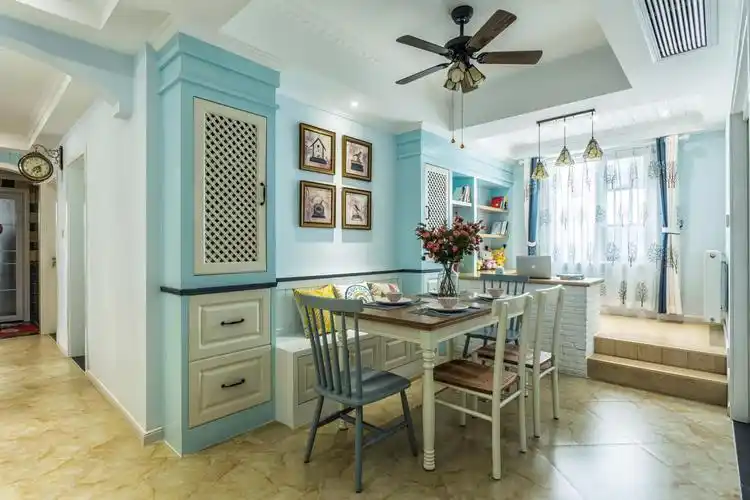 120平美式之家餐厅设计图