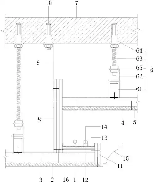 一种暗藏灯带节点结构