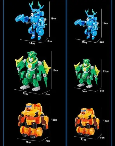 ggbond 酷变勇士变形玩具冰封鹿